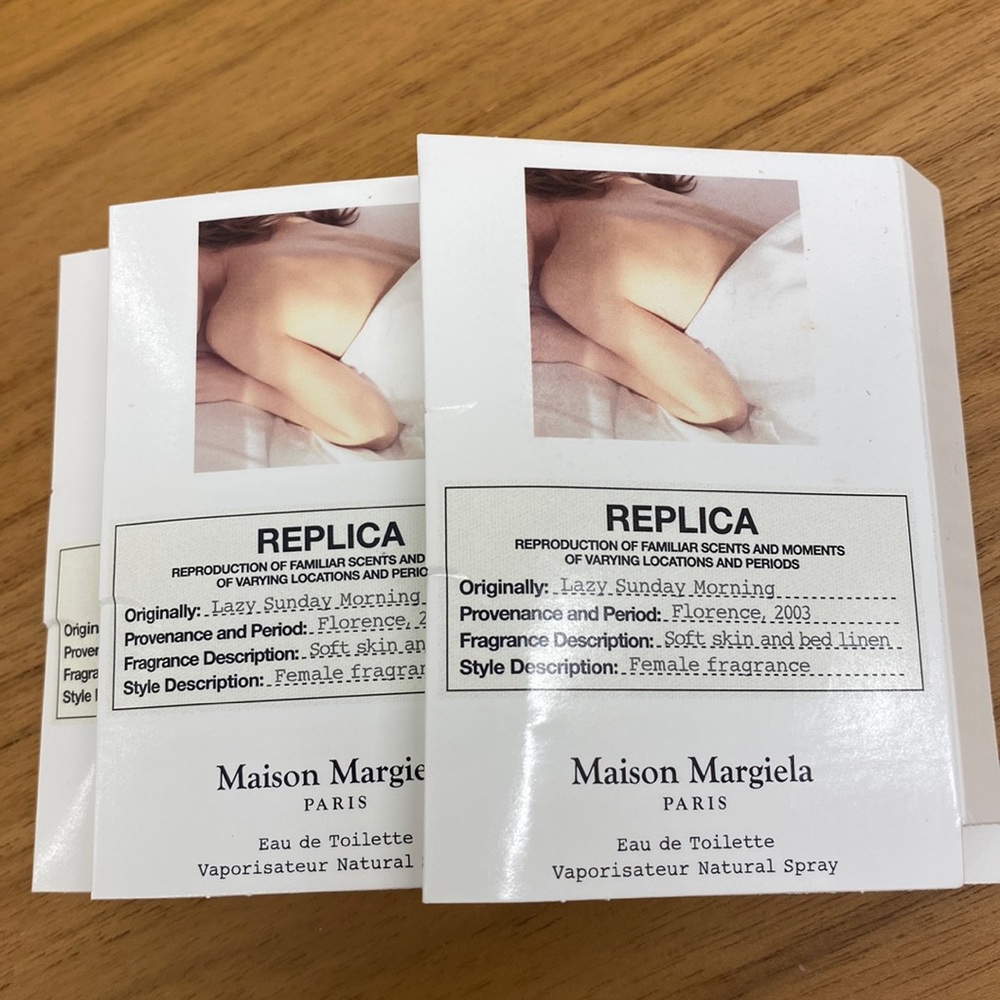 REPLICA by Maison Margiela - “Lazy Sunday Morning” fragrance samples-set of 3